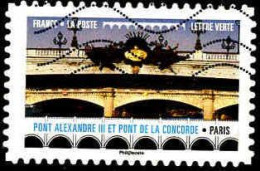 France Poste AA Obl Yv:1476 Mi:6815 Pont Alexandre II & Pont De La Concorde Paris (Lign.Ondulées) - Oblitérés