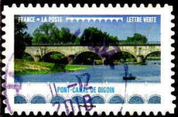 France Poste AA Obl Yv:1469 Mi:6808 Pont Canal De Digoin (Beau Cachet Rond) - Gebraucht