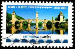 France Poste AA Obl Yv:1472 Mi:6811 Pont Valentré Cahors (Lign.Ondulées) - Oblitérés