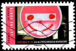 France Poste AA Obl Yv:1408 Mi:6715 Masque N°21 De Michelangelo Durazzo (Lign.Ondulées) - Used Stamps