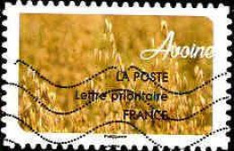 France Poste AA Obl Yv:1442 Mi:6777 Avoine (Lign.Ondulées) - Used Stamps