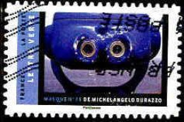 France Poste AA Obl Yv:1405 Mi:6712 Masque N°35 De Michelangelo Durazzo (Obl.mécanique) - Gebraucht