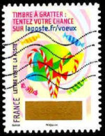 France Poste AA Obl Yv:1344 Mi:6631 Baras Timbre à Gratter Bonbons (Lign.Ondulées) - Gebraucht