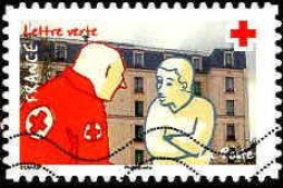 France Poste AA Obl Yv:1275 Mi:6436 Secouriste & Malade (Lign.Ondulées) - Used Stamps