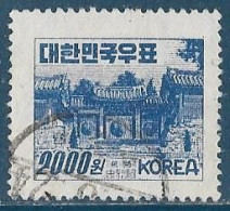 Corée Du Sud - 1952 - Temple Tong Yang  YT N° 128 Oblitéré. - Korea (Süd-)