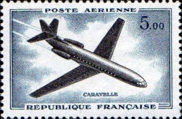France Avion N** Yv:40 Mi:1281 Caravelle (Thème) - Avions