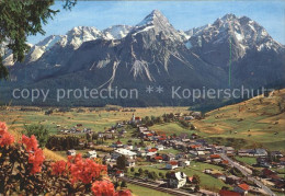 71708989 Lermoos Tirol Panorama Mit Sonnenspitze Wampeter Schrofen Mieminger Ket - Andere & Zonder Classificatie