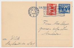 Briefkaart G. 252 / Bijfrankering Den Haag - Amsterdam 1940 - Postwaardestukken