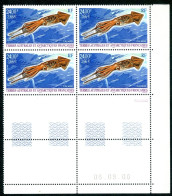 TAAF - N°290 CALMAR- BLOC DE 4 - COIN DATE 06.09.00 - Unused Stamps