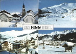 71708972 Fiss Tirol Dorfpartie Wintersportplatz Skipiste Alpenpanorama Fiss - Sonstige & Ohne Zuordnung