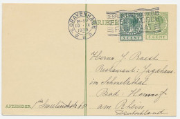 Briefkaart G. 216 / Bijfrankering Den Haag - Duitsland 1933 - Postwaardestukken