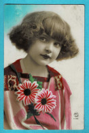 * Fantaisie - Fantasy - Fantasie (Enfant - Child - Kind) * (PC Paris 1136) Girl, Fille, Portrait, Fleurs, Flowers, Old - Portraits