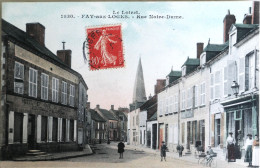 C. P. A. Couleur : 45 : FAY AUX LOGES : Rue Notre-Dame, "Hôtel Et Café Du Commerce", Animé, Timbre En 1907 - Other & Unclassified