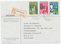 Em. Kind 1964 Dienst PTT Aangetekend Den Haag - Duitsland - Unclassified