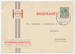 Firma Briefkaart Hoorn 1932 - IJzerhandel - Unclassified