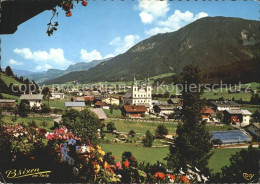 71708906 Brixen Thale Panorama Mit Hahnenkamm Brixen Thale - Sonstige & Ohne Zuordnung