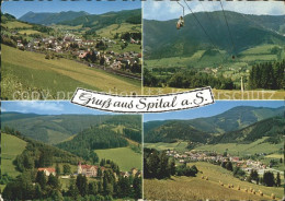 71708895 Spital Semmering Steiermark Panorama Mit Sonnwendstein Sessellift Schlo - Sonstige & Ohne Zuordnung