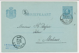 Briefkaart G. 25 Rotterdam - Belgie 1882 - Postwaardestukken