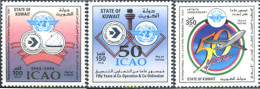 247621 MNH KUWAIT 1994 50 ANIVERSAIO DE LA ORGANIZACION DE LA AVIACION CIVIL INTERNACIONAL - Koweït