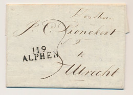 119 ALPHEN - Utrecht 1812 - ...-1852 Vorläufer