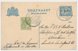 Briefkaart G. 95 I V/ Bijfrankering Breda - Arnhem 1920 - Postal Stationery