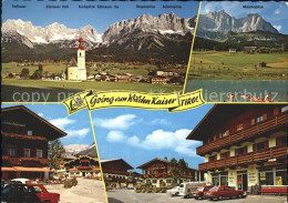 71708876 Going Wilden Kaiser Tirol Gesamtansicht Mit Kaisergebirge See Dorfstras - Andere & Zonder Classificatie