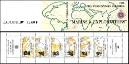 France Carnet N** Yv:BC2523 Mi:13H Personnages Célèbres Marins & Explorateurs (Thème) - Erforscher