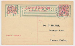Briefkaart G. 201 B Part. Bedrukt Middenbeemster - Niedorp 1925  - Interi Postali