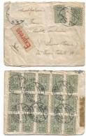 Austria Express CV Wien 6may1922 To Italy With Kr.12.5 In Block 15pcs + 2 Pcs + 1 Stamp Missed - Storia Postale