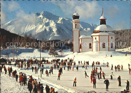 71708833 Seefeld Tirol Eislaufplatz Am Seekircherl Gegen Hocheder Olympiaort See - Sonstige & Ohne Zuordnung