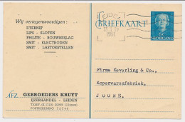 Briefkaart G. 302 Particulier Bedrukt Leiden 1951 - Ganzsachen