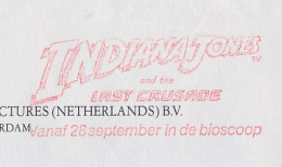 Meter Cover Netherlands 1989 Indiana Jones And The Last Crusade - Movie - Cinema