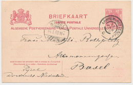 Briefkaart G. 71 Dordrecht - Zwitserland 1909 - Postwaardestukken