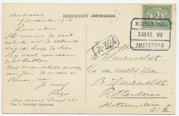 Treinblokstempel : Roosendaal - Amsterdam VII 1913 - Unclassified