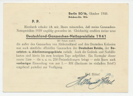 Postcard / Postmark Deutsches Reich / Germany 1940 Wrong Stationery Dealer - 2. Weltkrieg