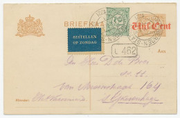 Briefkaart Met Bijfr. Driebergen 1921 - Zondag Etiket - Ohne Zuordnung