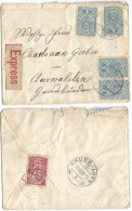 Austria Express Small Cover Bludenz 10aug1920 X Suisse With Kr.1 X 4pcs + H.40 Rate Kr.4.40 - Covers & Documents