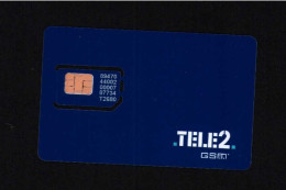 Tele2  Gsm Original  Chip Sim PhoneCard - Sammlungen