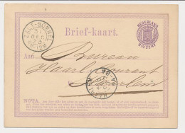 Briefkaart G. 4 Zaltbommel - Haarlem 1873 - Ganzsachen