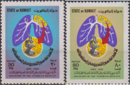 618426 MNH KUWAIT 1982 ANIVERSARIO DEL DESCUBRIMIENTO DEL BACILO DE LA TUBERCOLOSIS - Koweït