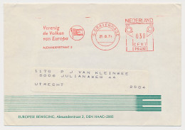 Meter Cover Netherlands 1974 Unite The Peoples Of Europe - European Movement - The Hague - Institutions Européennes