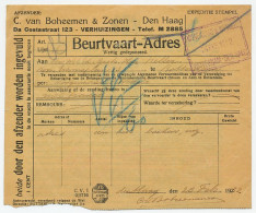 Beurtvaart - Adres Rotterdam - Den Haag 1932 - Zonder Classificatie