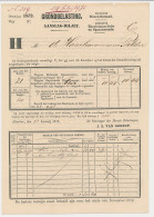 Aanslagbiljet Haarlemmerliede - Spaarnwoude 1872 - Revenue Stamps