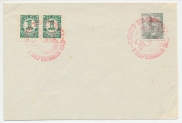 Cover / Postmark Spain 1947 Windmill - Mühlen