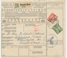 Em. Duif Pakketkaart Amsterdam - Duitsland 1943 - Ohne Zuordnung