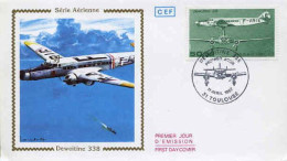 France Fdc Yv:Av60 Mi:2601 Dewoitine 338 F-ARIE Toulouse 11-04-1987 - 1980-1989