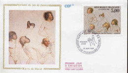 France Fdc Yv:2591 Mi:2723 David Serment Du Jeu De Paume Versailles 20-6-89 - 1980-1989