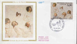 France Fdc Yv:2591 Mi:2723 David Serment Du Jeu De Paume Paris 20-6-89 - 1980-1989