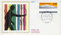 France Fdc Yv:2562 Mi:2698 Pour Le Bien Des Aveugles Paris 17-1-89 - 1980-1989