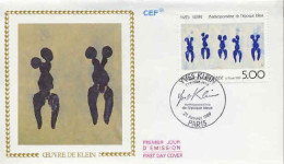 France Fdc Yv:2561 Mi:2697 Yves Klein Anthropométrie Paris 21-1-89 - 1980-1989